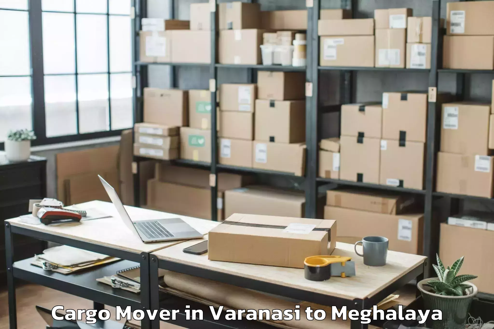 Top Varanasi to Mawsynram Cargo Mover Available